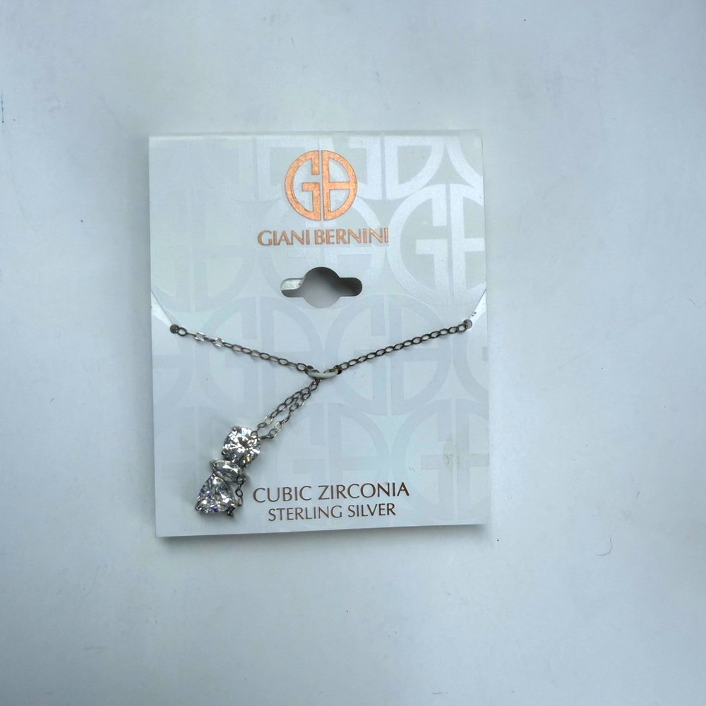 Giani Bernini Sterling Silver Necklace with Cubic Zirconia